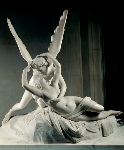 普赛克因爱之吻而复活 作者 Antonio Canova