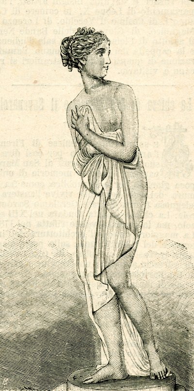 安东尼奥-卡诺瓦（1757-1822）的《意大利维纳斯》，意大利托斯卡纳佛罗伦萨的帕拉蒂纳美术馆。 作者 Antonio Canova