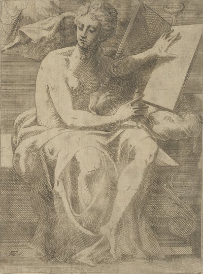 一个Sibyl，1540-45。 作者 安东尼奥·范图齐