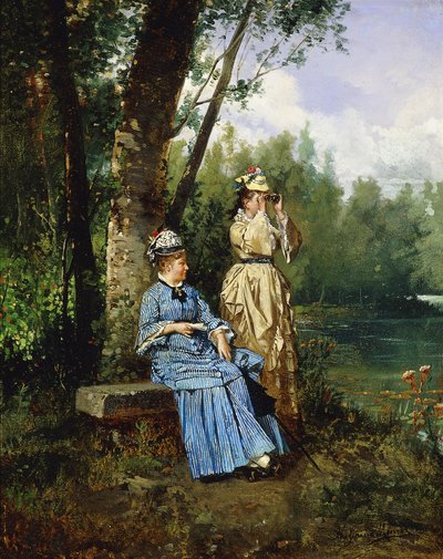 通过双筒望远镜， 作者 安东尼奥·加西亚·门西亚