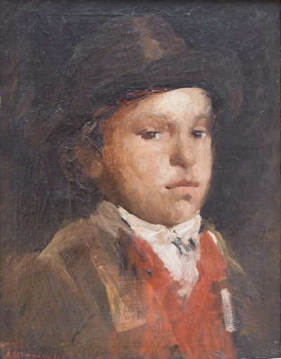 牧童》，约 1867 年（布面油画） 作者 安东尼奥·曼奇尼