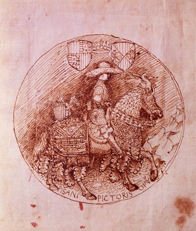 阿拉贡的阿方索的奖章设计，由安东尼奥-皮萨内罗（1395-1455）设计。 作者 Antonio Pisanello