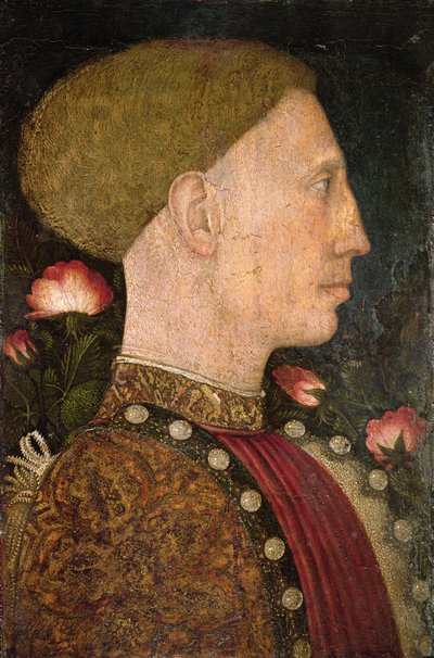 Lionello d&39;Este的肖像（第1450页） 作者 Antonio Pisanello