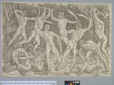 裸体战役，约1475年 作者 Antonio Pollaiuolo
