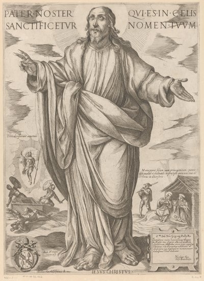 基督
Pater noster qui es in celis sanctificetur nomen tuum（物品标题）
Christus, Maria en de apostelen（系列标题） 作者 尼古拉·范·阿尔斯特