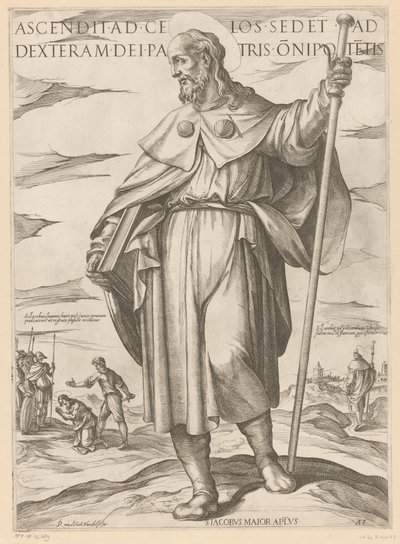 圣雅各布大帝
Ascenditad celos sedet ad dexteram dei patris onipotetis（物上标题）
基督、玛利亚和使徒（系列标题） 作者 尼古拉·范·阿尔斯特