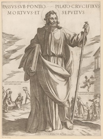 德-雅各布斯-德-明德圣像
Passus sub Pontio Pilato crucifixus mortuus et sepultus（物名）
Christus, Maria en de apostelen（系列标题） 作者 尼古拉·范·阿尔斯特