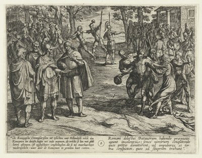古代巴达维亚人向罗马人赎身，69-70 页
巴达维亚起义（丛书名）
Batavorum cum Romanis Bellum, à Corn. Tacito / The Batavian Oft Oude Hollandtsche Oorloghe teghen de Romeynen（物上的系列标题） 作者 奥托·范·维恩（可能）