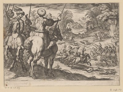 狩猎狮子
狩猎场景（第 7 部分）（系列标题） 作者 Karel van Valois (hertog van Angoulême)