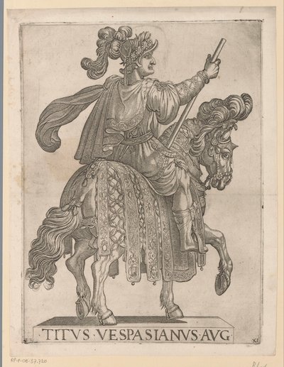 马背上的提图斯皇帝
马背上的前十二位罗马皇帝（系列标题）
XII caesares in equestri（系列标题） 作者 安东尼奥·坦佩斯塔