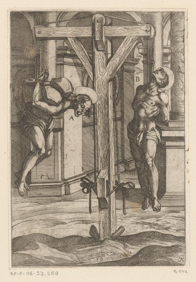 十字架上的绞刑
基督教殉教者遭受的酷刑（系列标题）
Varia tormentorum et supplicioru crudelium（......）（系列标题） 作者 乔瓦尼安东尼奥德保利