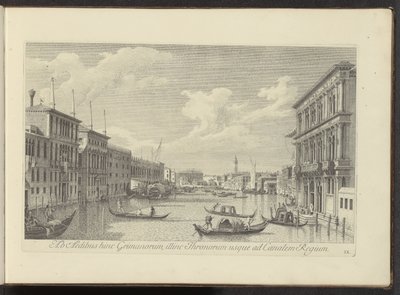 Gezicht op het Canal Grande en Palazzo Vendramin-Calergi te Venetië
Ab aedibus hinc Grimanorum, illinc Thronorum usque ad Canalem Regium （物上标题）
Urbis Venetiarum prospectus celebriores, ex Antonii Canal tabulis XXXVIII aere expressi ab Antonio 作者 卡纳莱托