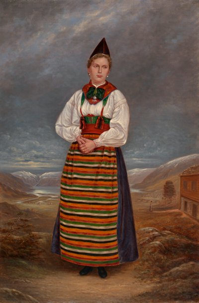 瑞典女士，约1893年。 作者 安东尼奥·泽诺·辛德勒