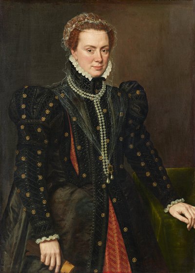 德语：Herzogin Margarete von Parma (1522-1586) 玛格丽特，帕尔马公爵夫人 作者 安东尼·莫尔