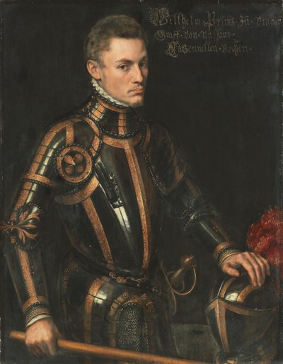 德文：Wilhelm I. von Oranien-Nassau 拿骚威廉一世肖像 作者 安东尼·莫尔
