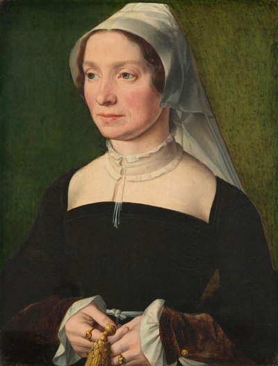 1543年，德-洪德科特家族成员的妻子。 作者 安特卫普 16 世纪