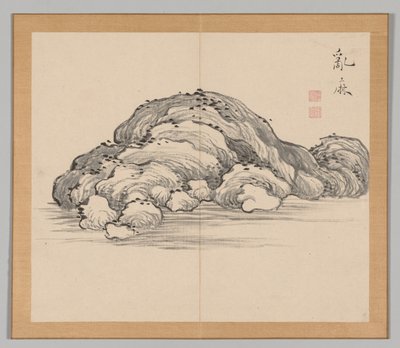 Ikeno Taiga之后的景观研究双专辑，第1卷，第12叶，18世纪。 作者 青木宿也