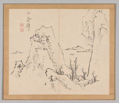 Ikeno Taiga之后的景观研究双专辑，第18卷第1卷，第18世纪。 作者 青木宿也