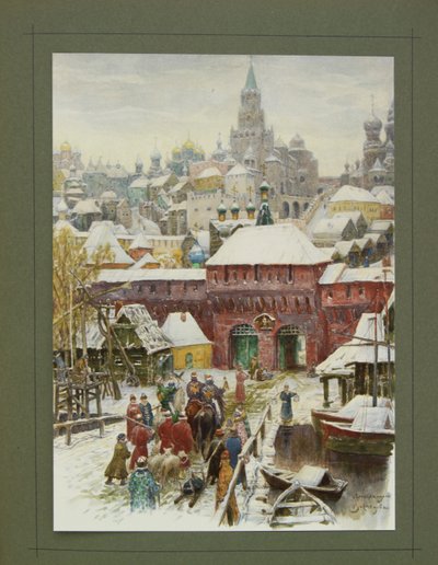 N·库特波夫（N. Kutepov）于1896年为俄罗斯大公国，沙皇和帝国狩猎作插图的插图 作者 阿波利纳里（Apollinari Mikhailovich Vasnetsov）