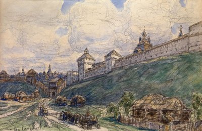十七世纪的谢尔普霍夫 作者 阿波利纳里（Apollinari Mikhailovich Vasnetsov）