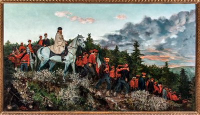 1867 年 11 月 3 日的门塔纳战役（布面油画 作者 阿基米德·特兰齐