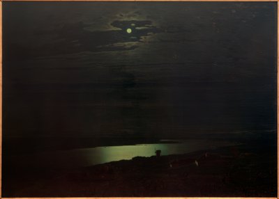星期一晚上在第聂伯河 作者 Archip Ivanovich Kuindschi