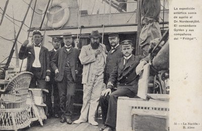 瑞典代表团拯救了Otto Nordenskjolds南极探险队遇难船员，c1904 作者 阿根廷摄影师
