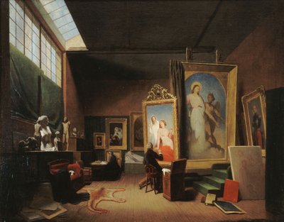 达普·舍弗工作室（Datry Scheffer），查普塔尔街（rue Chaptal），1851年。 作者 阿里亚·约翰内斯·拉姆（Aria Johannes Lamme）