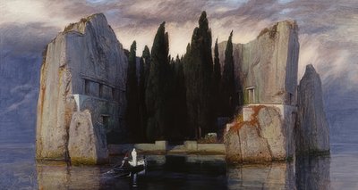 死亡之岛。 1883年（第三个版本的五个） 作者 Arnold Böcklin