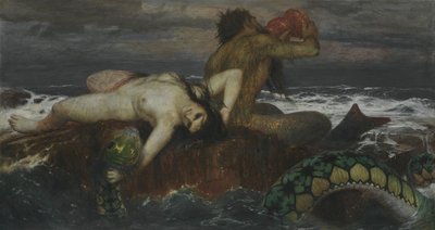 德语：Triton und Nereïde 海卫一与尼厄丽德 作者 阿诺德·伯克林