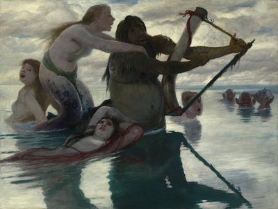 在海上，1883年 作者 阿诺德·伯克林