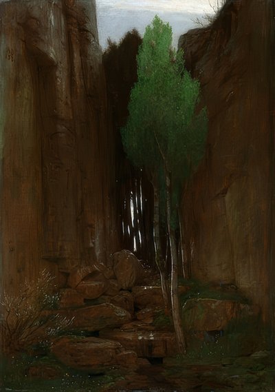源于一个峡谷。 1881年 作者 阿诺德·伯克林