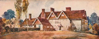 Harrow Weald的房子"，约1900年 作者 阿诺德·米切尔