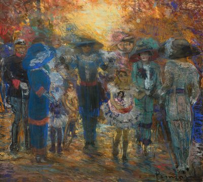 Mondanity，约 1911 年（纸上混合媒体） 作者 阿罗多·邦扎尼