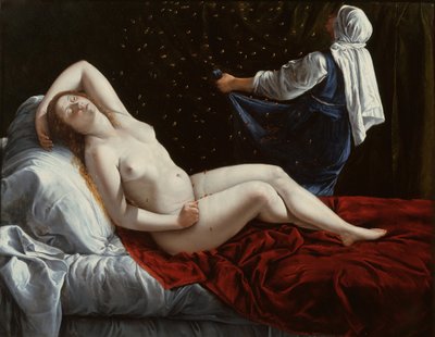 达纳埃》，约 1612 年（铜版油画） 作者 蒿（Artemisia Gentileschi）