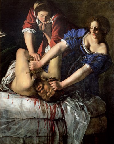 Judith和Holofernes（小组） 作者 蒿（Artemisia Gentileschi）