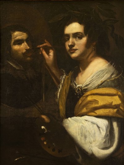 自画像》，1637年。 作者 蒿（Artemisia Gentileschi）