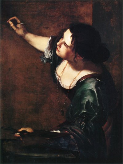 自画像作为绘画的寓言 作者 Artemisia Gentileschi