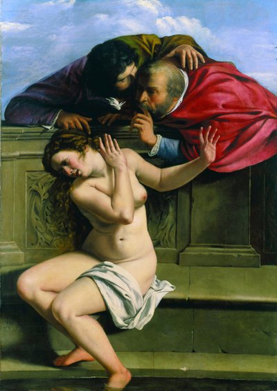 苏珊娜和长老们 作者 蒿（Artemisia Gentileschi）