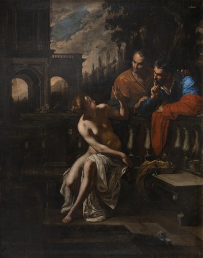 苏珊娜和长老们 作者 蒿（Artemisia Gentileschi）