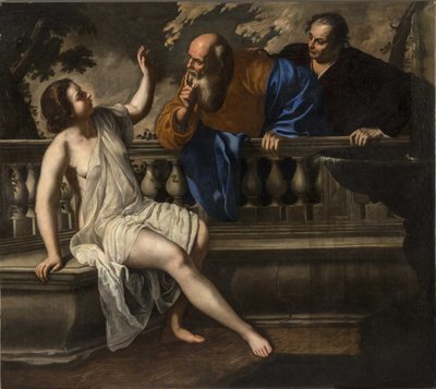 苏珊娜和长老，1652年 作者 蒿（Artemisia Gentileschi）