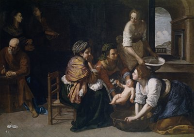 施洗者圣约翰的诞生 作者 蒿（Artemisia Gentileschi）