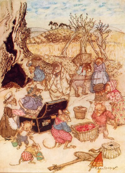 肯尼斯-格雷厄姆为《柳林风声》绘制的插图（彩色石版画） 作者 亚瑟（后）拉克汉姆