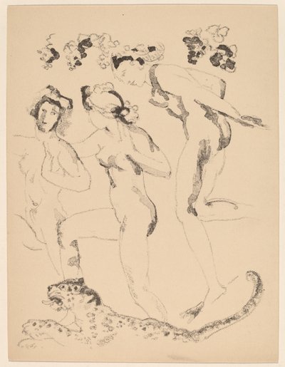 Bacchantes 作者 亚瑟·戴维斯（Arthur B.Davies）