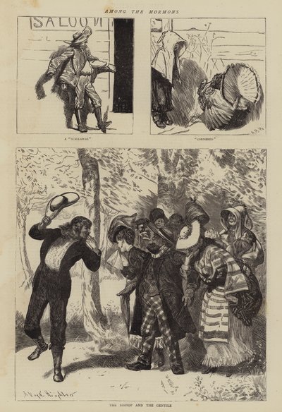 在摩门教徒中 作者 Arthur Boyd Houghton