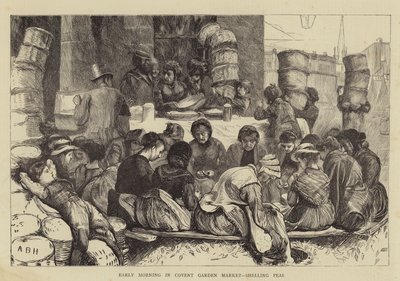 清晨在考文特花园市场，炮击豆豆 作者 Arthur Boyd Houghton