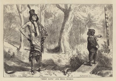 大鹰和小摩门教徒 作者 Arthur Boyd Houghton