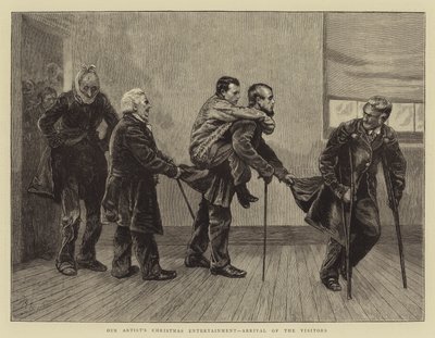我们的艺术家的圣诞节娱乐，到访的访客 作者 Arthur Boyd Houghton