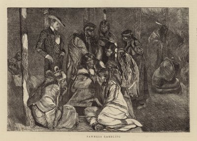 Pawnees赌博 作者 Arthur Boyd Houghton