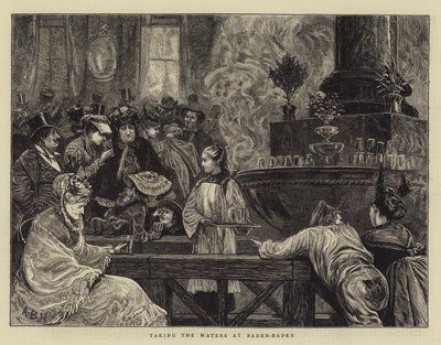 以巴登 - 巴登的水域为例 作者 Arthur Boyd Houghton
